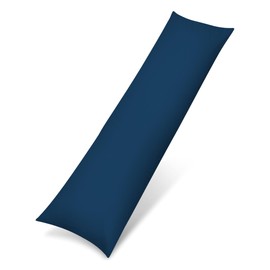Rohi Bolster Pillow Cases - Soft & Breathable Polycotton Long Pillow Cover - Bolster Pillow Case (6ft (72") Super Kingsize Bed, Navy)