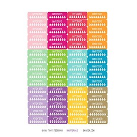 Monthly Planner Stickers Rainbow Hydrate Stickers Planner Labels Compatible with Erin Condren Vertical Life Planner