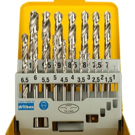 DEWALT DT5923 Metal Drill Bit Set (19-Piece Set in Metal Cassette, Made of High-Speed Steel (HSS) in Accordance with DIN 338