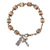 Needzo Divine Mercy Rosary Bracelet with Gifting Bag, Religious Keepsake