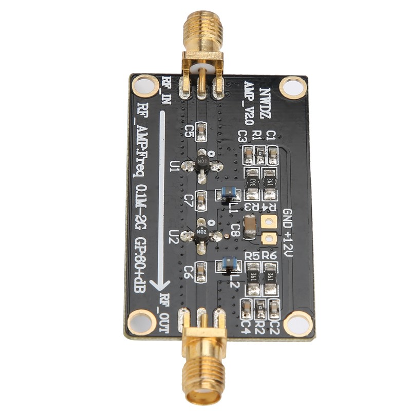 LNA 0.1M‑2G RF Wideband Amplifier 60dB High Gain Low Noise