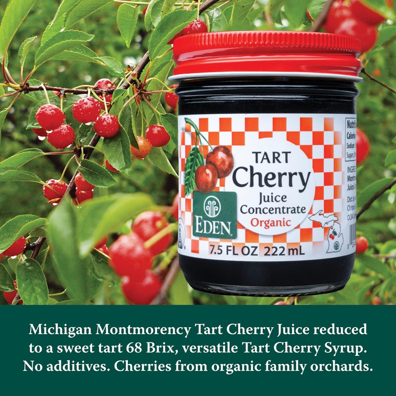 Eden Organic Montmorency Tart Cherry Juice Concentrate, 68 Brix, No