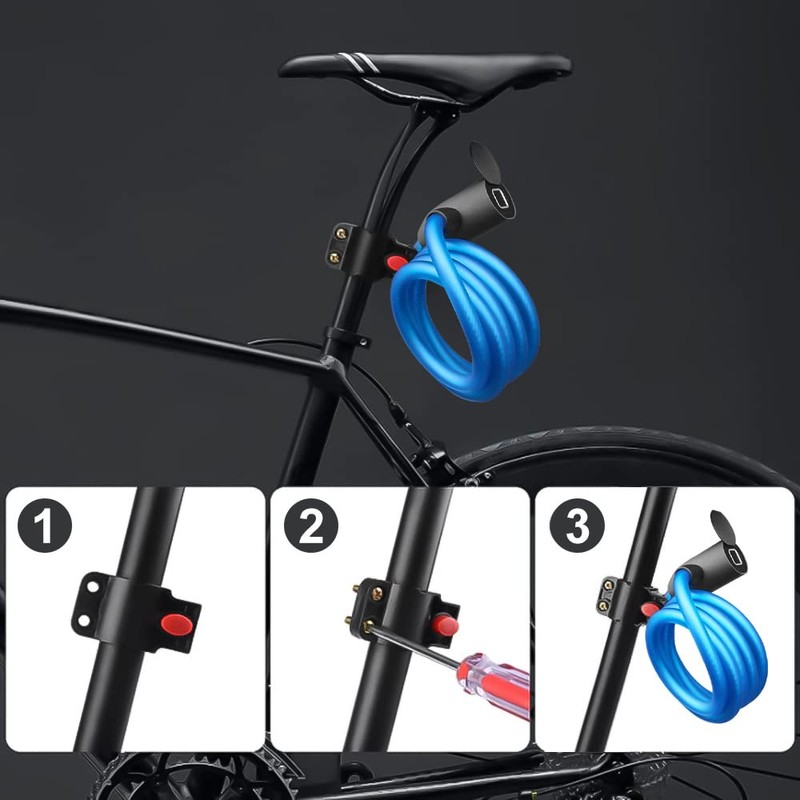 Electronic Cable Lock eLinkSmart Bicycle Lock Fingerprint with Fingerprint /