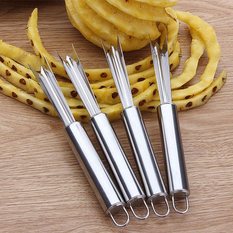 SimpleLife W Shape Stainless Steel Pineapple Eye Peeler Remover 18.5cmx2cm