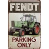 Weatherproof Tractor Parking Sign - Parking Only Suitable for Fendt
