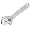 OEMTOOLS 22652 10 Inch Adjustable Wrench, Chrome Plated Wide Jaw