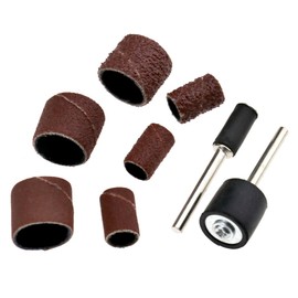 104pcs Sanding Bands Drums Sleeves 60 120 320 Grits & 4 Mandrel With Case Compatible with Rotary Tool