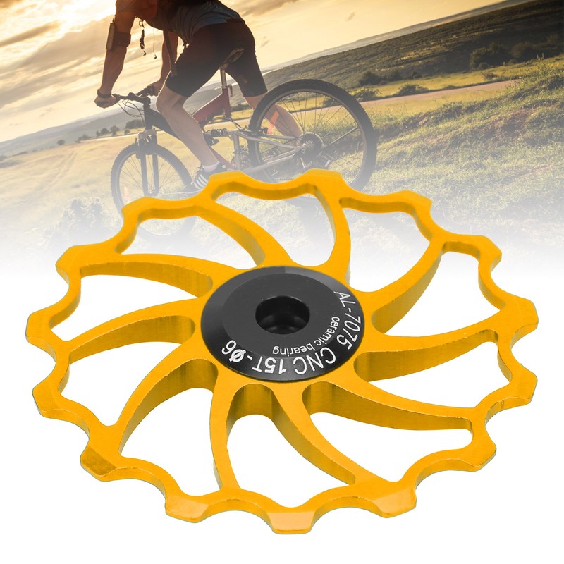 MEIJUN Rear Derailleur Guide Pulley Wheel 15T Ceramic Bearing for