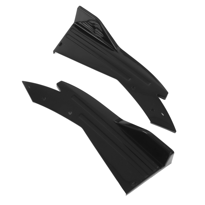 2PCS Car Rear Bumper Canard Lip Side Skirt Splitter Spoiler