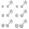 JOERICA Titanium Earrings for Sensitive Ears G23 Pure Titanium Stud
