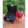 Red Urn Keepsake Mini Heart Cremation Urn with Premium Box