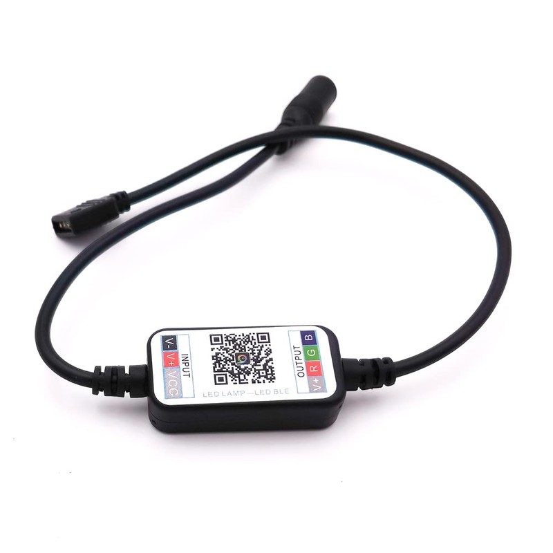 Mini LED Strip Light RGB Controller Wireless Bluetooth Dimmer for