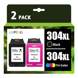LAIPENG 304XL 304 XL Cartridges Compatible with HP Envy 5000 5010 5030 5032 DeskJet 2600 2620 2622 2630 2633 3720 3730 3733 3750 3760 3762 5 010 5020 5032 Printer 4-Colour Multipack (BK/CMY)