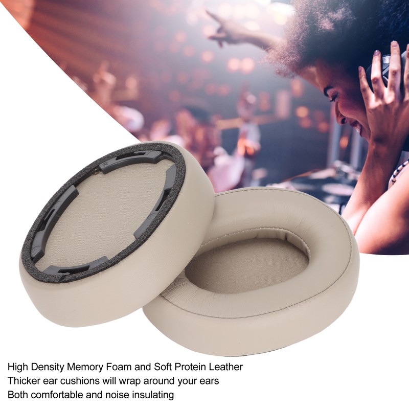 Headphone Ear Pads Noise Insulating Memory Foam Soft Protein Leather