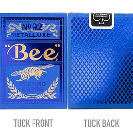 SOLOMAGIA Bee Blue MetalLuxe Playing Cards by US Playing Card