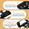sourcing map 2 Pack Self Closing Cabinet Hinges, 1/2" Overlay