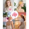 QUIATE 8 Pcs Hawaiian Flower Plumeria Hair Clips for Women,