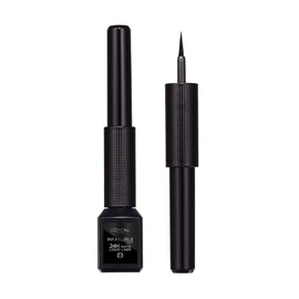 L'OREAL PARIS Delineador de Ojos, Infallible Liquid Matte, 01 Ink