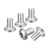 DTGN M4-0.7x6mm ボタンヘッドキャップボルト50パック ロードバイク マウンテンバイク 自動車 オートバイに最適 304ステンレススチール 白華処理仕上げ 六角ドライブファスナー