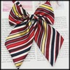 White Fang NC058 Bowtie, Ribbon, Stylish, Students, Uniform, Fashion, Striped,