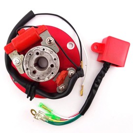 TC-Motor Racing Magneto Stator Red Rotor Ignition CDI Box Kit For 110cc 125cc 140cc Engine Chinese Lifan YX Pit Dirt Bike Motorcycle