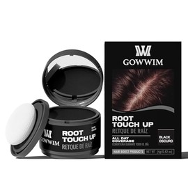 Hairline en polvo, tinte de raíz para el cabello, sombra de color instantáneo, raíz de cabello gris, retoque de cabello, polvo de cabello fino de 4 g, Negro, 4g