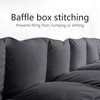 California King Comforter, All Season Down Alternative Gray Duvet Insert