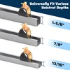 Pearwow 10 Pack Rubber Cushion Strut Clamp, Zinc-Plated for Mounting