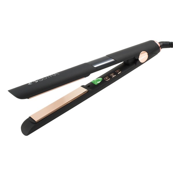 Sutra Professional Flat Iron | Ionic Infrared, 1-inch Rose Gold Titanium Plate - Hair Straightener with Adjustable Digital Temperature, Auto Shut Off, Swivel Cord