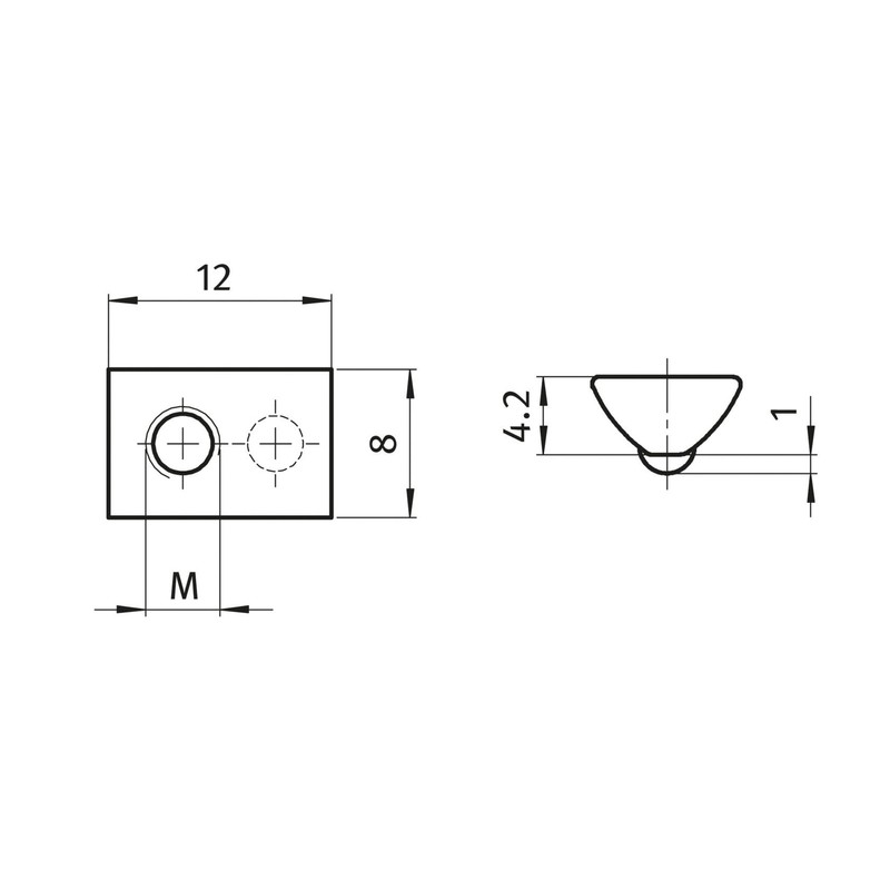 10x T-Slot Nut 5 St M3 Slot 5 - Type