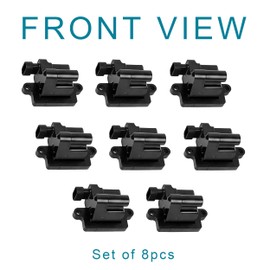 Ignition Coil Pack Set of 8pcs Compatible with Cadi·llac Escalade for Chevy Silverado Tahoe Suburban Avalanche for GMC Sierra Yukon for H2, Replacement for 12558693 GN10298 D581 C1208 UF271 5C1083