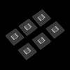 CARURLIFF 6 PCS 1.1 Inch Rectangular Adhesive Shower Caddy Replacement