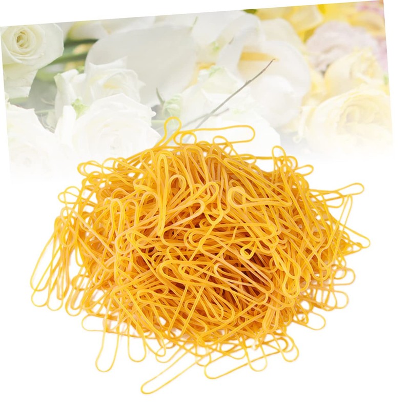 Operitacx DIY Hair Rope Elastic Band 50g Yellow High Elasticity