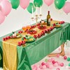FineCheer 48 Pcs Witch Party Decor Green Include Holographic Tablecloth