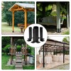 Cokritsm 4PCS Adjustable Deck Post Anchor Base Brackets Fit 1.5x1.5,2x2,2x4,4x4