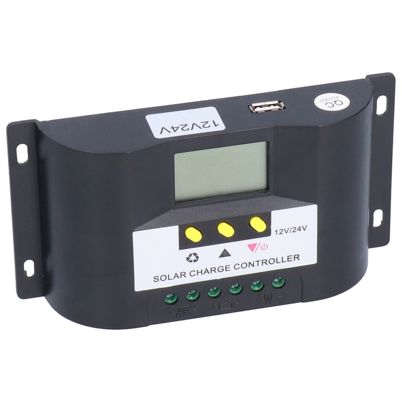 Intelligent Solar Charge Controller with Adjustable Timer Control Modes LCD