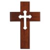 SHERMAN Large Solid Mahagony with Cut Out Cross