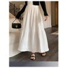 MakeMeChic Women's Boho Maxi Skirt Elastic High Waisted Cowboy Chic