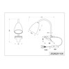 lightling Sandra Clamp Light Flexible Arm Adjustable with Cord Switch