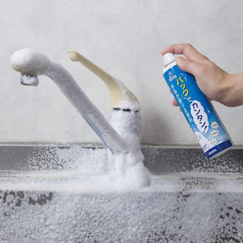 アズマ 水垢汚れ洗剤 TKパックで簡単! 水あか取りま専科 正味量180ml スプレー式 密着泡が汚れを落とす