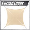 ColourTree 14' x 16' Beige Sun Shade Sail Rectangle CTSLR1416