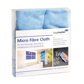 Legamaster Microfibre Cloth 40x40cm Blue - x2 Cloths