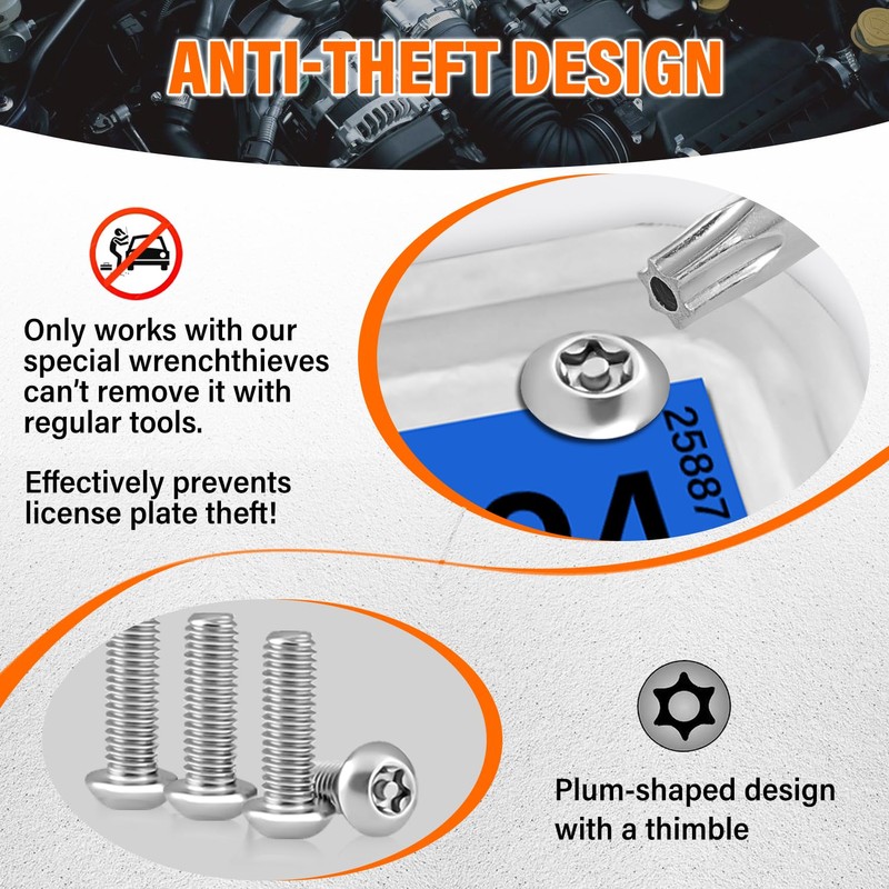 License Plate Holder Front Bracket No Drill Tow Hook Mount