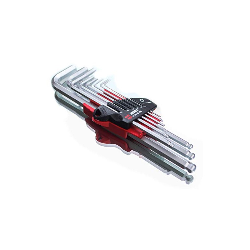 Würth Allen Key Set 9 Pieces with Ball Head Hexagonal
