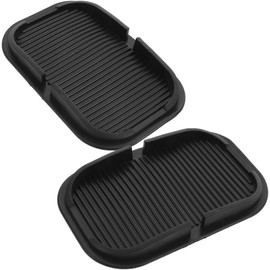 NOLITOY Alfombrilla para Tablero de Auto, Almohadillas Antideslizantes de Silicona para Teléfono y Dispositivos Electrónicos, 2 Unidades con Ranura para Tarjeta