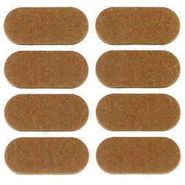 Best Hard Felt Oval 8 Pack , beige