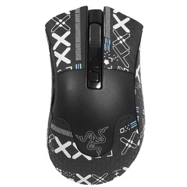 NOUKAJU Mouse Grip Tape Full Coverage for Razer DeathAdder Essential Gaming Mouse, Mouse Anti Slip Grip Tape,Self-Adhesive PreCut Sweat-Resistant Professional Mice Upgrade Kit(Black)