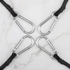 ZHOUBIN 48 Inch Black Bungee Cords with Carabiner Hooks