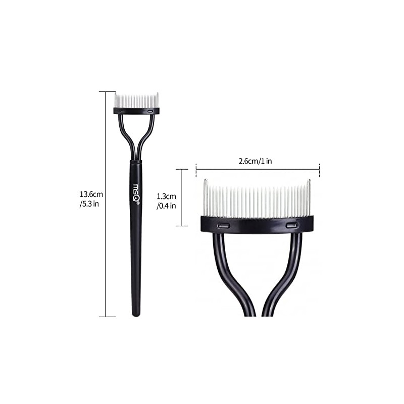 MSQ - cepillo para polvo para cejas con rizador de