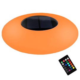 12.6-Inch Solar Floating Pool Light, Outdoor 16 RGB Phantom Color Solar Powered LED Globe Lamp, Pool Lights That Float W/Remote, Inground Pond Flickering Party Event Night for Beach Lawn Decor IP68